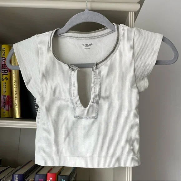 Out From Under Ribbed Crop Tee - Picture 2 of 6